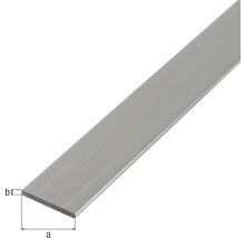 Platbandă aluminiu Alberts 20x5 mm, lungime 1m, pentru decorațiuni-thumb-1