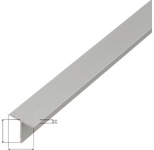 Profil aluminiu tip T Alberts 20x20x1,5 mm, lungime 1m-thumb-1