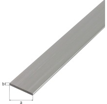 Platbandă aluminiu Alberts 30x2 mm, lungime 2,6m, pentru decorațiuni-thumb-1