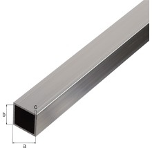 Țeavă aluminiu pătrată Kaiserthal 20x20x1,5 mm, lungime 1m-thumb-1