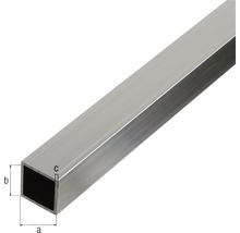 Țeavă aluminiu pătrată Kaiserthal 25x25x1,5 mm, lungime 1m-thumb-1