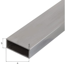 Țeavă aluminiu rectangulară Kaiserthal 50x20x2 mm, lungime 1m-thumb-1