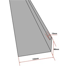 Dolie de perete cu colector PRECIT pentru țiglă metalică 0,5x250x2000 mm zincat-thumb-1