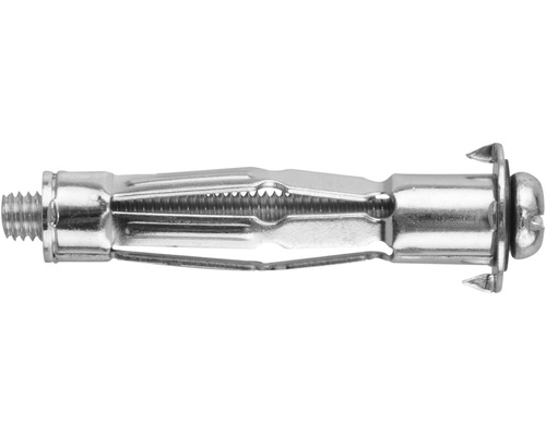 Ancore metalice cu șurub Tox Acrobat Ø8x38 mm, filet metric M4, 50 bucăți, pentru perete fals