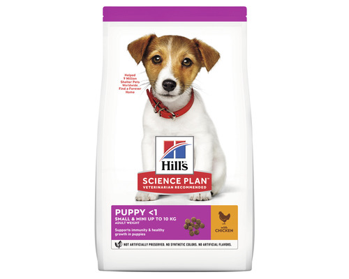 Hrană uscată pentru câini Hill's Puppy Small & Mini cu pui și curcan 1,5 kg