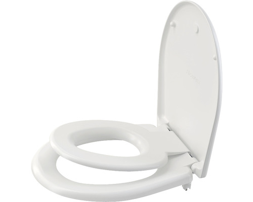 Capac WC pentru copii Alca Plast Baby&Family duroplast închidere lentă alb 37x44,5 cm