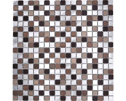 Mozaic aluminiu XAM A971 cupru-argintiu 31,7x31,7 cm