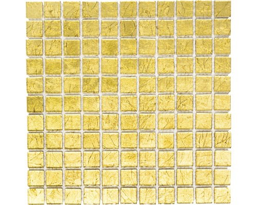 Mozaic sticlă CM 4GO10 auriu 30x30 cm