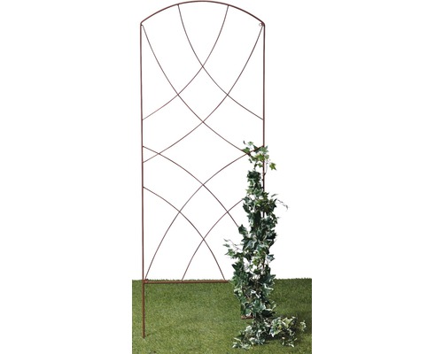 Spalier decorativ din metal, 55 x 150 cm, maro
