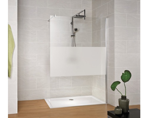 Perete duș tip walk-in Schulte Masterclass, 100x200 cm, sticlă securizată decorativă, profil cromat-0