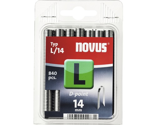 Capse zincate Novus 7,7x14 mm, semirotunde, pentru capsatoare manuale & electrice, 840 bucăți