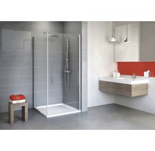 Cabină de duș pătrată Schulte Alexa Style 2.0, 80x80x192 cm, sticlă securizată transparentă, profil alunatur-thumb-0