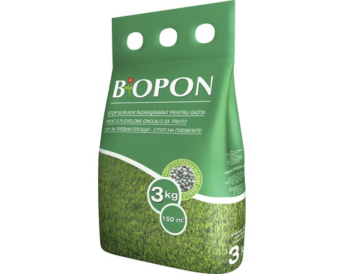 Ingrasamant Biopon pentru gazon contra buruieni, 3 kg