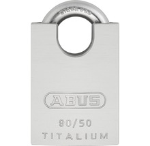 Lacăt aluminiu Abus 90RK Titalium 50mm, belciug Ø9,5mm, 2 chei-thumb-0