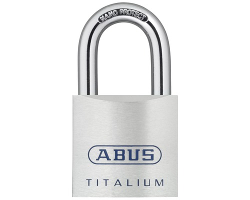 Lacăt aluminiu Abus Titalium 80mm, belciug Ø9,5mm, 2 chei