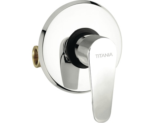 Baterie îngropată pentru duș Titania Fresh, cartuș ceramic 35 mm, crom