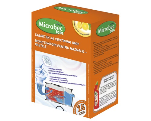 Tratament pentru fose septice și haznale Microbec, tablete 20 g