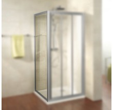 Perete lateral duș Kristall/Trend, 90x185 cm, sticlă securizată transparentă, profil aluminiu-thumb-0