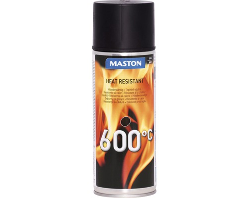 Vopsea spray rezistentă la căldură Maston Heat Resistant 600°C negru 400 ml