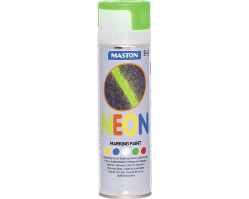 Vopsea spray NEON pentru marcaj Maston verde 500 ml