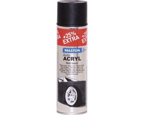 Vopsea spray AutoACRYL Maston negru mat 500 ml