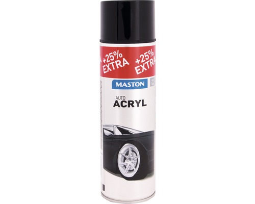 Vopsea spray AutoACRYL Maston negru lucios 500 ml