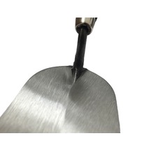 Mistrie/șpaclu oțel pentru ipsos Hufa 80mm, mâner din lemn-thumb-1