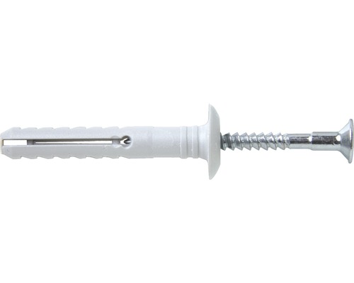 Dibluri plastic cu șurub cui percuție Tox Attack Metal 6x35 mm, 50 bucăți, pentru fixat profile metalice gipscarton