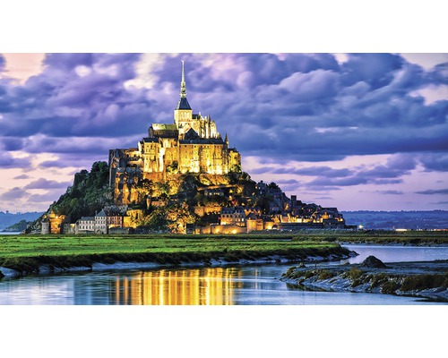 Fototapet hârtie Mont Saint-Michel 254x184 cm-0