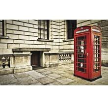 Fototapet hârtie 1910 London cabina telefonică 254x184 cm-thumb-0