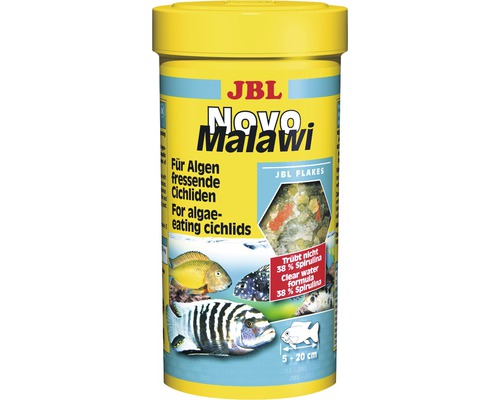Hrană pentru pești, fulgi, JBL Novo Malawi 250 ml
