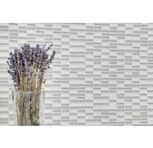 Mozaic sticlă-piatră naturală alb 31,3x31,8 cm-thumb-5